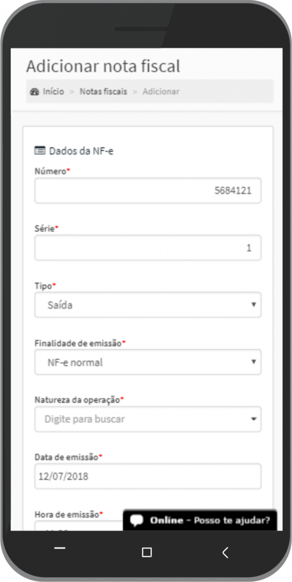 Aplicativo para Emissão de Nota Fiscal - GestãoClick